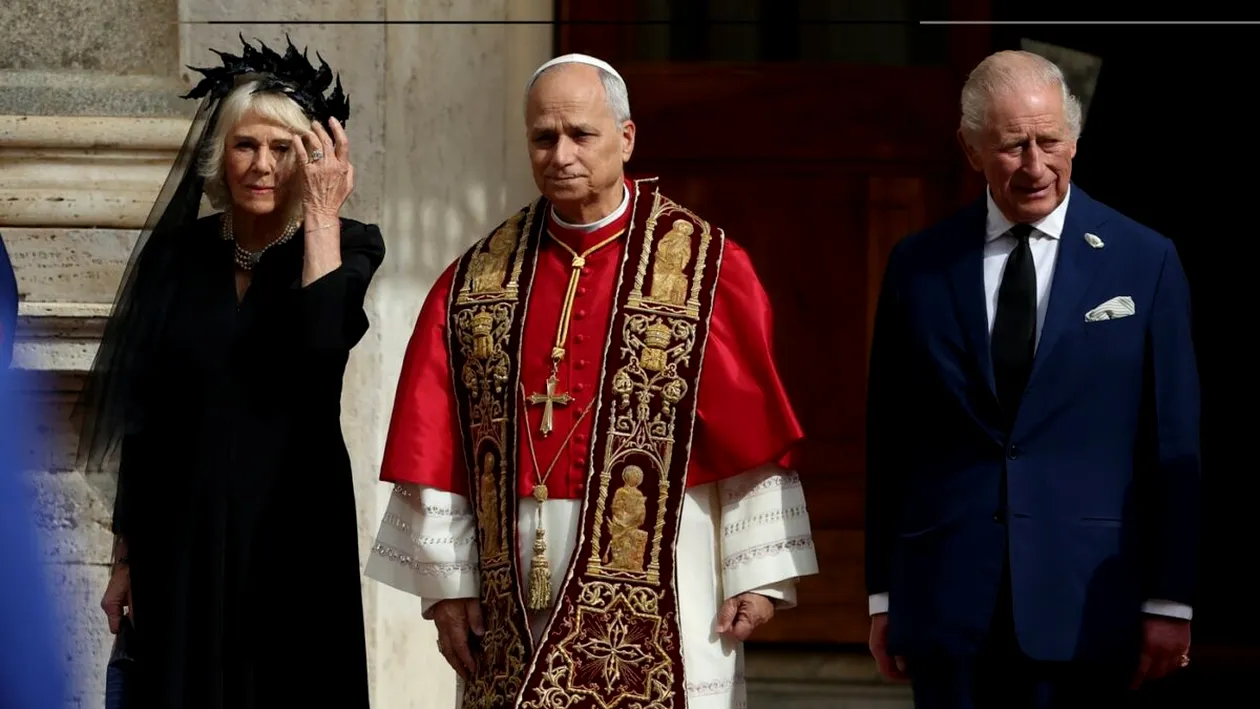 De ce Regina Camilla a ales să poarte negru la întâlnirea cu Papa Leon al XIV-lea