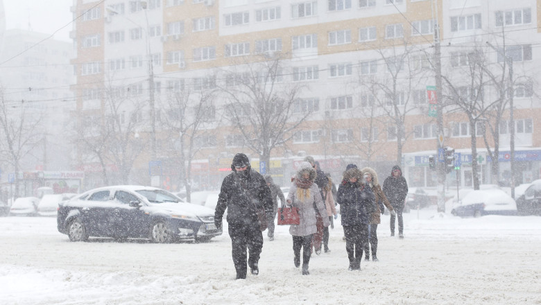 Orașele din România unde va ninge timp de șapte zile consecutiv, conform prognozei meteorologilor