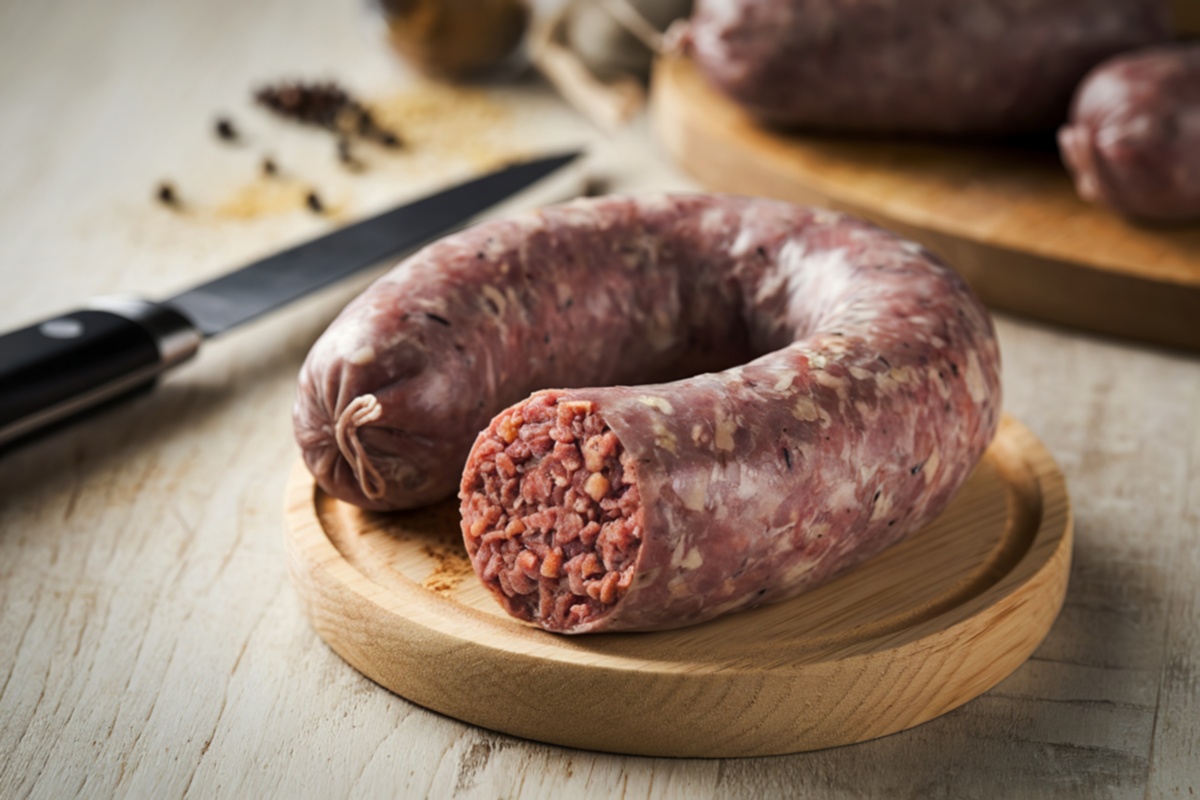 Cârnați autentici țărănești, din carne tocată cu barda, ca pe vremuri