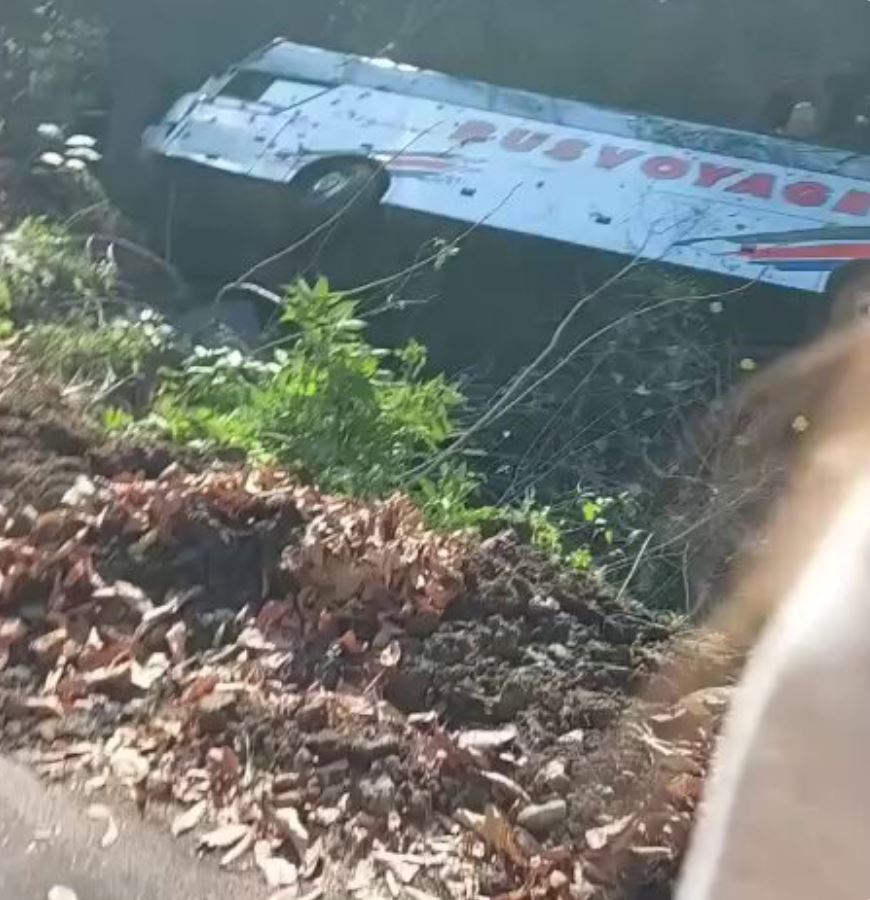 Un autocar cu studenți a căzut într-o prăpastie, În accidentul tragic 17 tineri au ajuns la spital