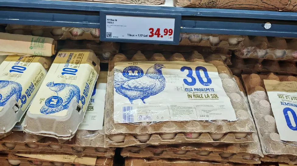 Românii, uluiți de prețul ouălor din supermarket: „Ce e în neregulă cu țara asta?”