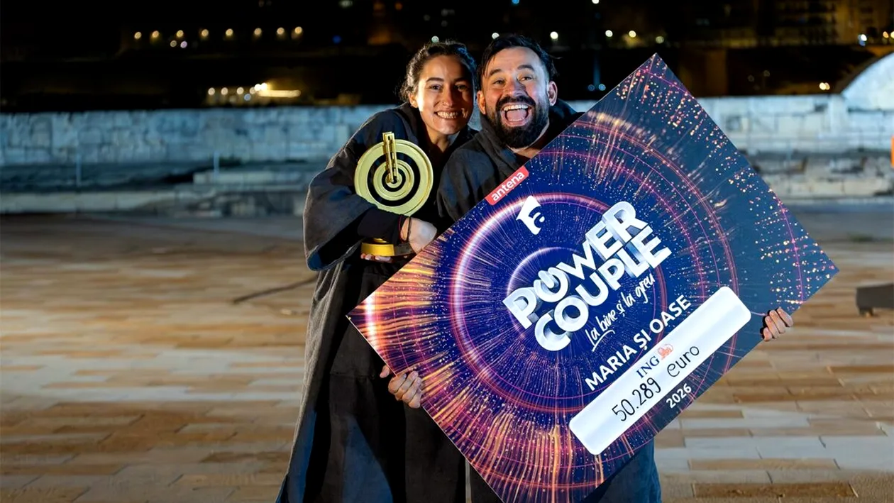 Oase și Maria Pitică AU PUS MÂNA PE TROFEU la Power Couple 2026. Suma primită ridică multe semne de întrebare. A meritat efortul depus?