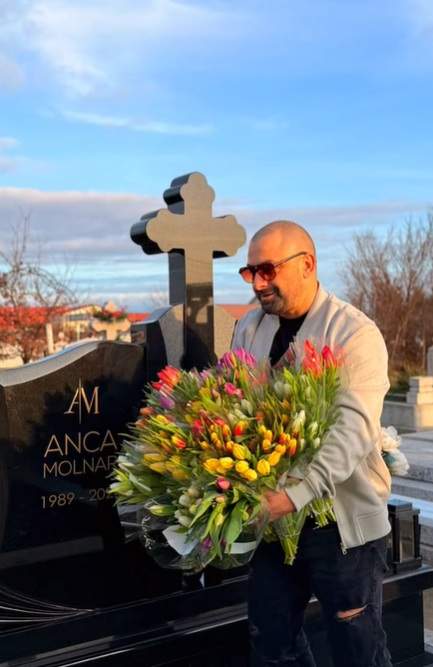 Claudiu Molnar nu și-a uitat marea iubire. Ce a făcut la mormântul Ancăi, de Ziua Îndrăgostiților
