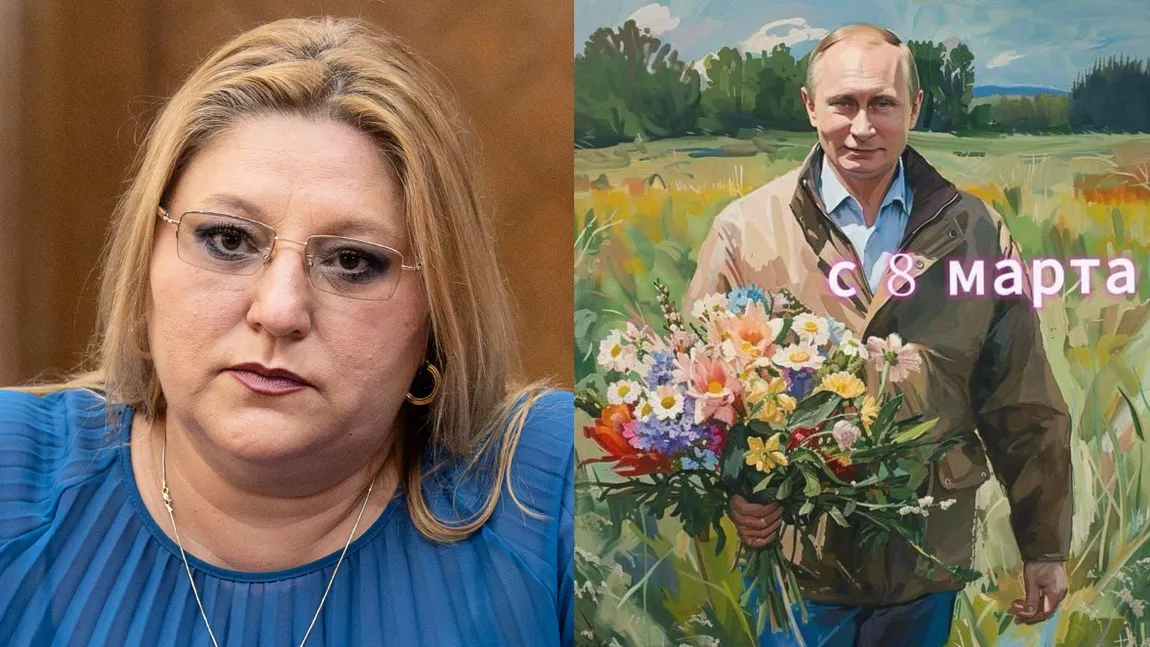 INCREDIBIL! Ce a primit Diana Șoșoacă din partea lui Vladimir Putin de Ziua Femeii: „Împărtășesc cu voi ce mi-a trimis azi-dimineață”