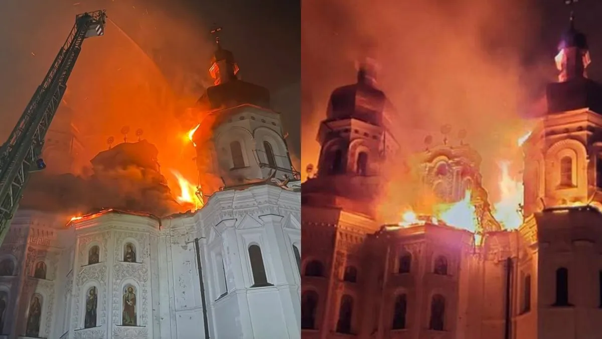Catedrala Adormirii Maicii Domnului, ÎN FLĂCĂRI! Reacția Patriarhiei Române